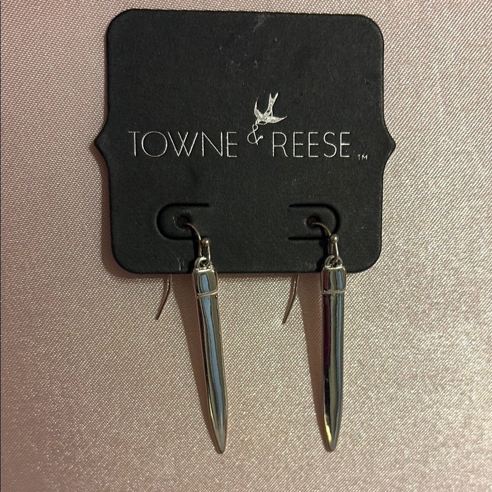 Towne & Reese Silver Dangle Earrings